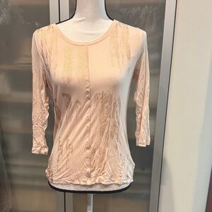 Calvin Klein Collection Beige Long Sleeve Top